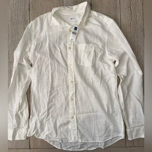 Men's Gap White Button-Up Shirt